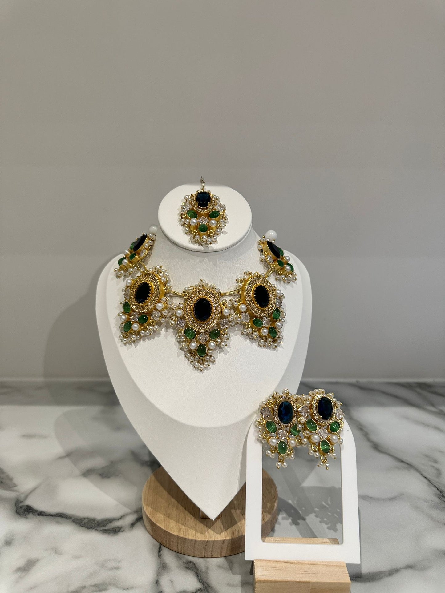 Heavy Blue, Green and Pearl Set