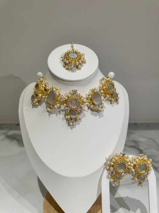 Bridal Grey/White Set