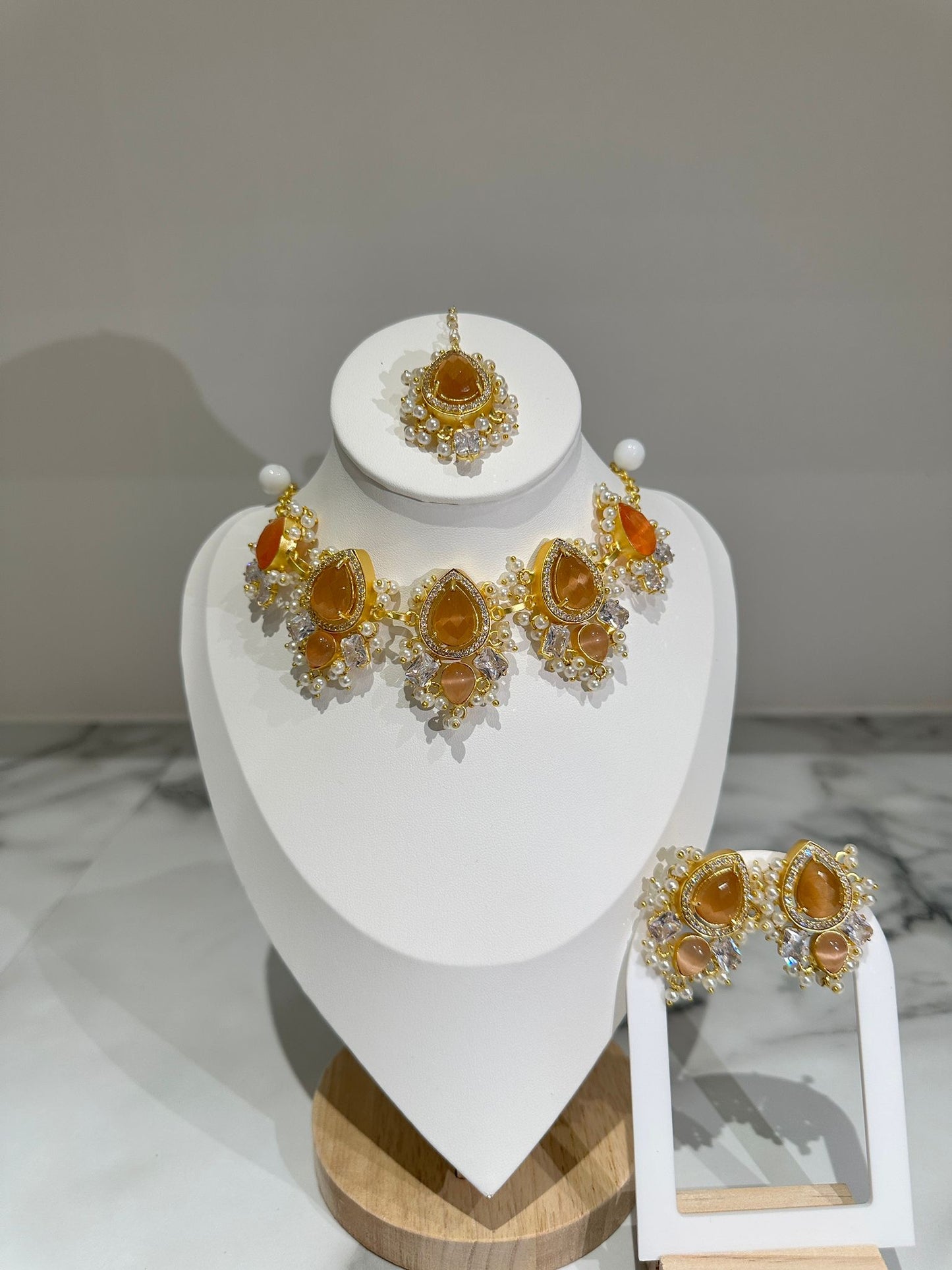 Bridal Amber Orange Set