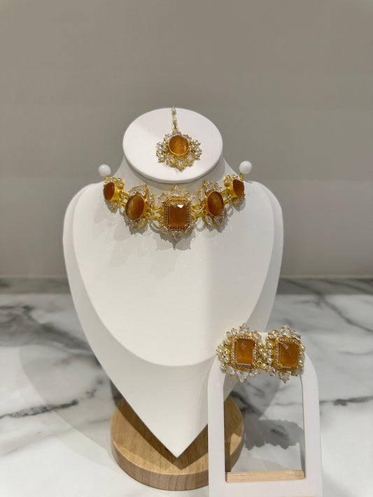 Amber Choker Set