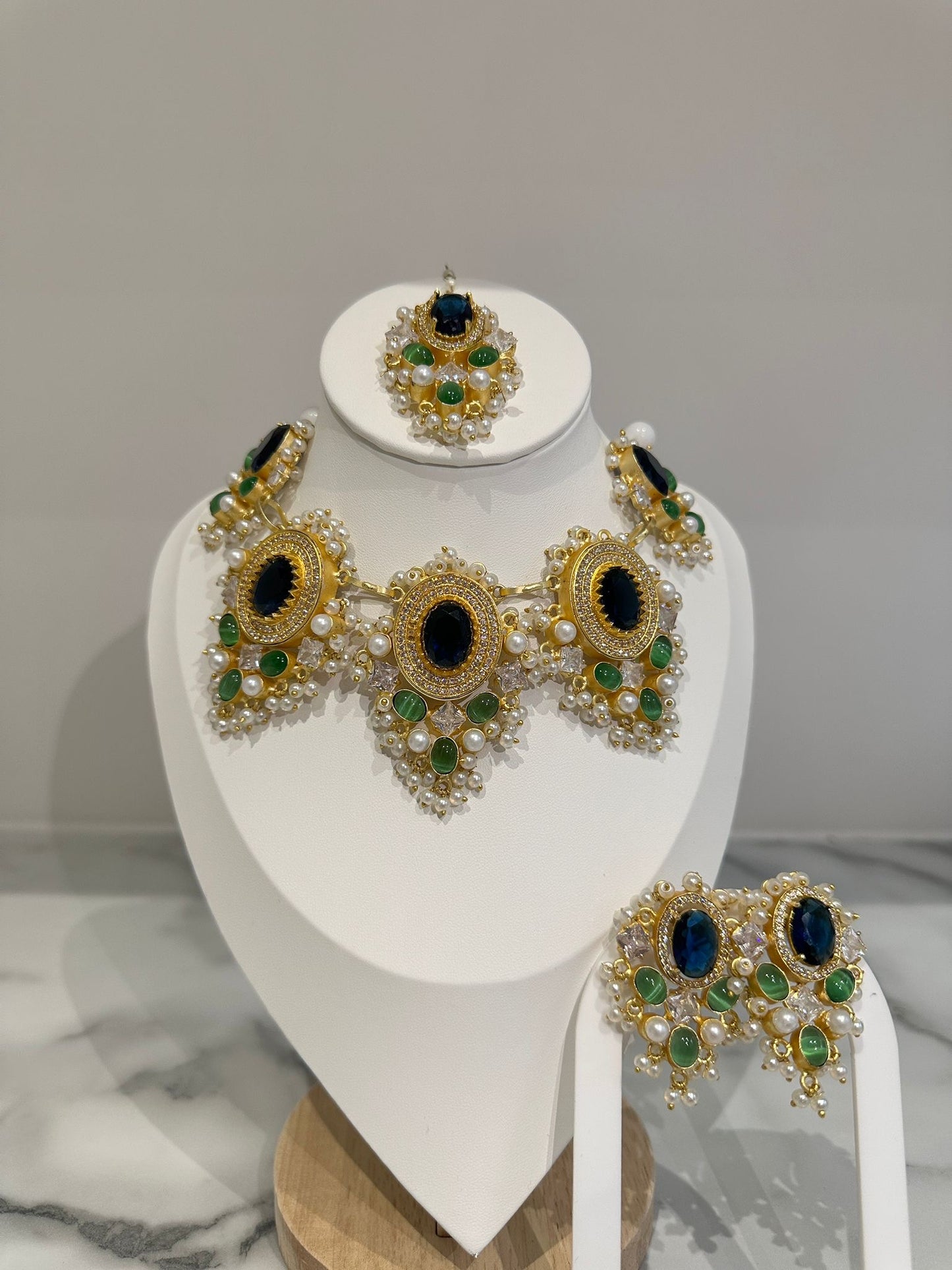 Heavy Blue, Green and Pearl Set