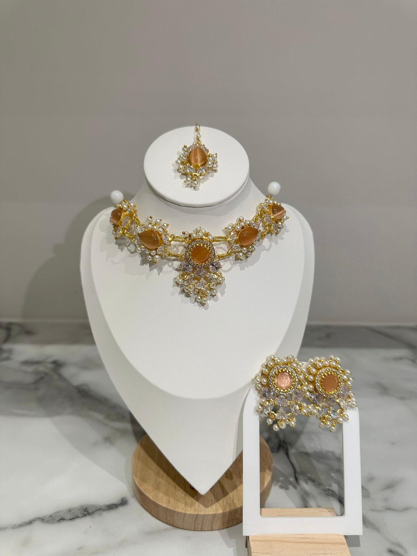 Peach Bridesmaid Set