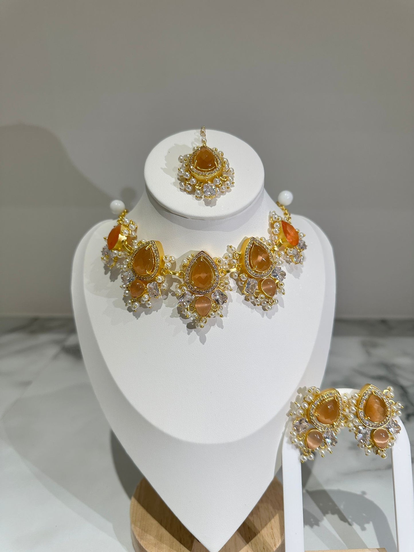 Bridal Amber Orange Set