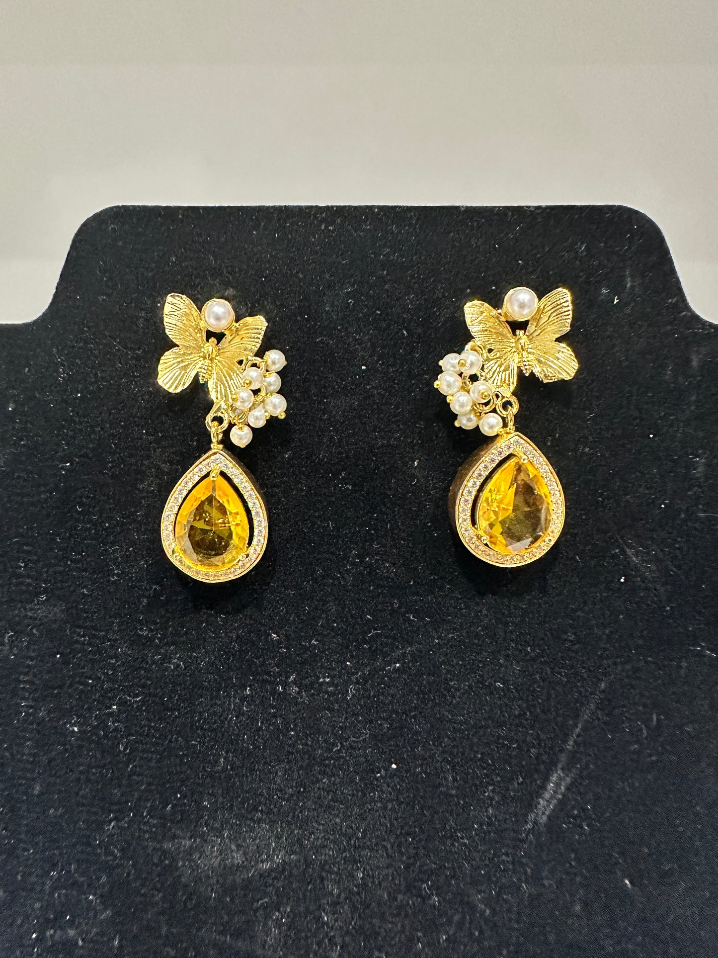 Butterfly Pear Earrings